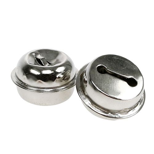 Floristik24 Pinza campana 19mm plata 20uds