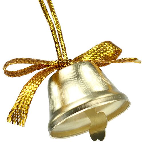 Floristik24 Campana de oro 2.5cm 12pcs