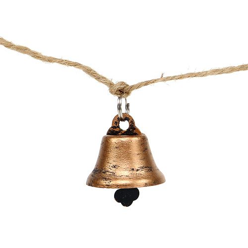 Floristik24 Guirnalda campana cobre 1m