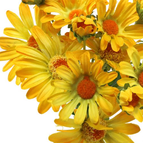 Floristik24 Margaritas en ramo amarillo 33cm 6pcs