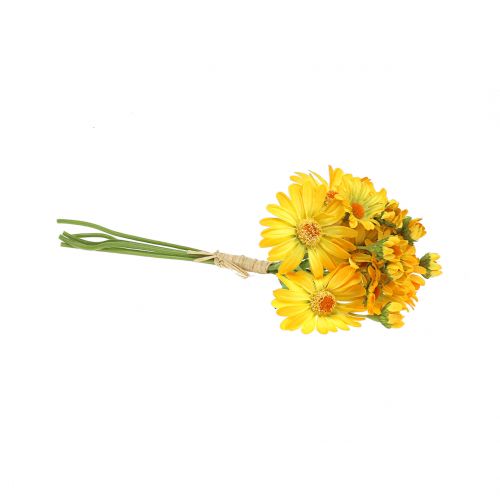 Floristik24 Margaritas en ramo amarillo 33cm 6pcs