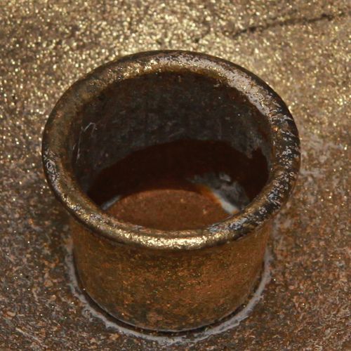 Floristik24 Decoración de copa dorada con portavelas oro antiguo Ø10cm H6,5cm