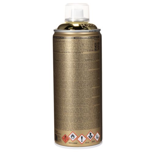 Pintura en aerosol decorativa con efecto cromo dorado, Montana Cans 400ml | Floristik24.es