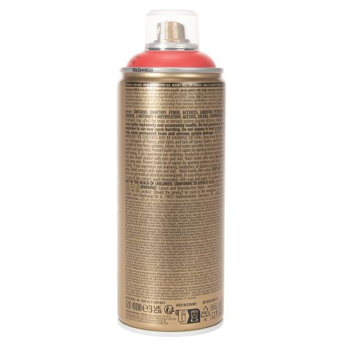 Pintura en aerosol color frambuesa para superficies y decoración Montana Gold Red 400 ml | Floristik24.es