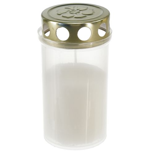 Artículo Velas funerarias oro blanco Ø5,5cm H11,5cm 24 horas 12 piezas