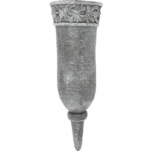Floristik24 Adornos funerarios Flores de luto Jarrón funerario con espiga L24cm