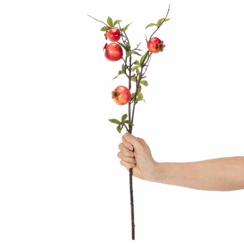 Rama artificial de granada como adorno frutal para mesa, 68 cm. | Floristik24.es