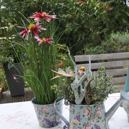 Floristik24 Hierba con equinácea en una maceta Rosa Artificial 44cm