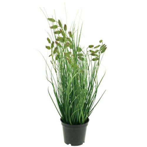 Artículo Planta en maceta artificial de césped artificial de hierba temblorosa 36 cm