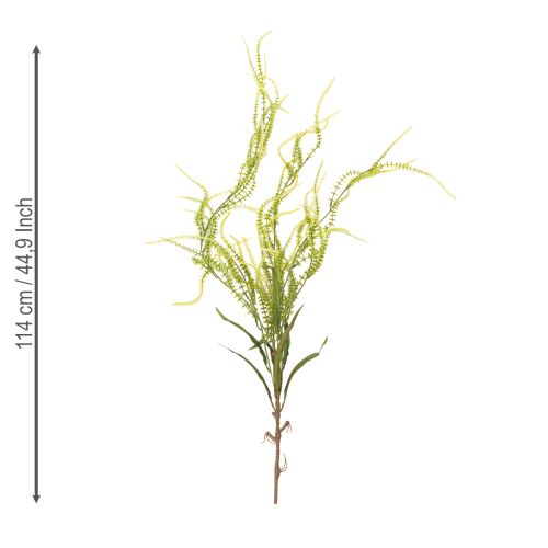 Artículo Planta artificial de mijo verde para elegantes decoraciones colgantes y elegantes detalles de habitación, 114 cm