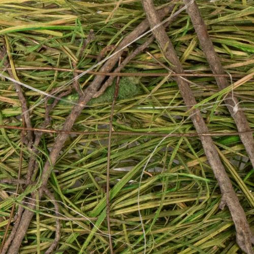 Artículo Cesta de Pascua, diseño natural, cesta de mano para decoración festiva del hogar, 25 cm
