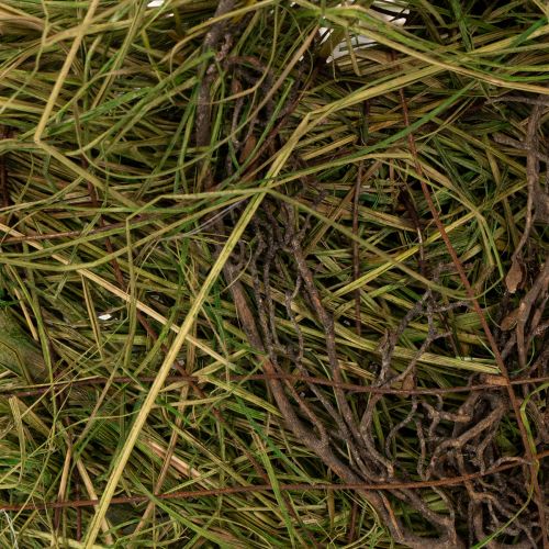 Artículo Cesta decorativa, tejido de hierba, cesta de decoración de Pascua natural, cesta de regalo, 29 cm