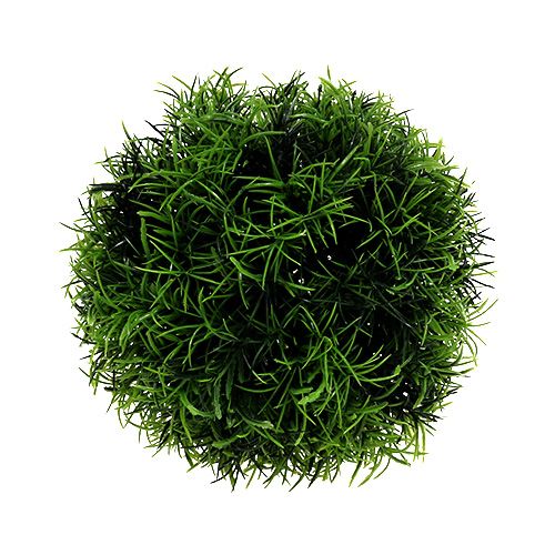Floristik24 Bola de hierba bola decorativa verde artificial Ø15cm 1 pieza