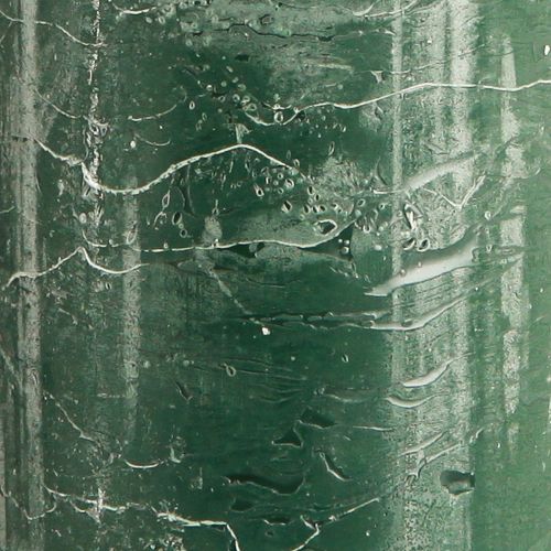 Artículo Velas grandes verde verde oscuro 85x200mm 2 piezas