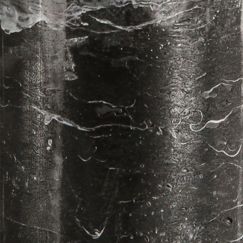 Artículo Velas grandes aspecto mármol negro 85x200mm 2 piezas