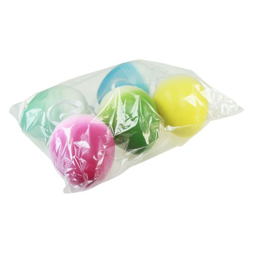 Floristik24 Huevos de Pascua grandes huevos de plástico colgantes colores pastel 15cm 5 piezas