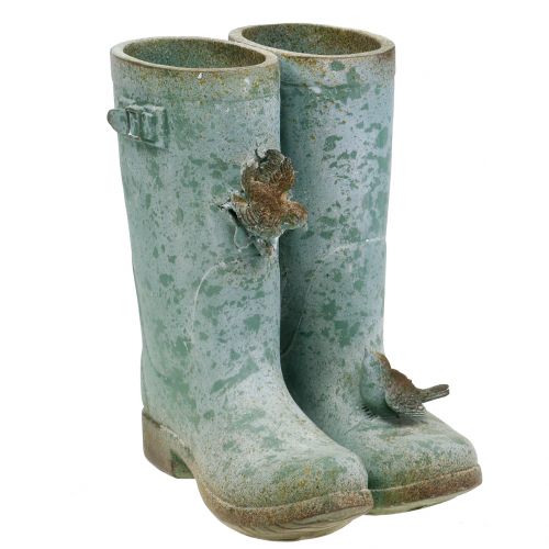 Macetero botas par vintage Al. 26 cm