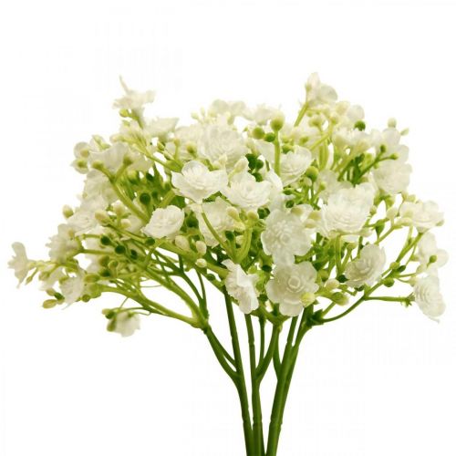 Floristik24 Gypsophila artificial blanca L30cm 12 piezas