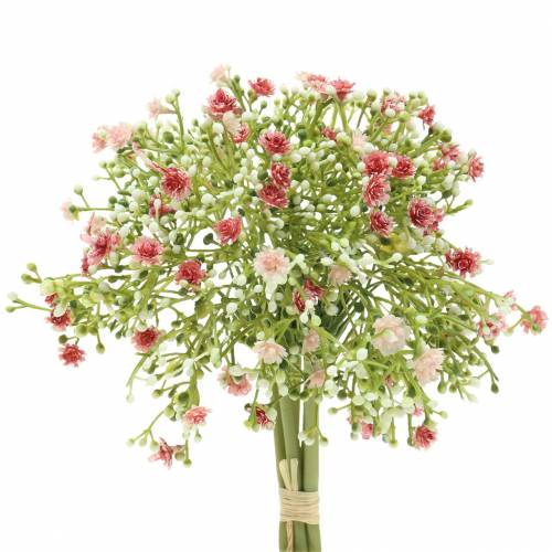 Floristik24 Gypsophila gypsophila artificial en manojo rosa H28cm 6pcs