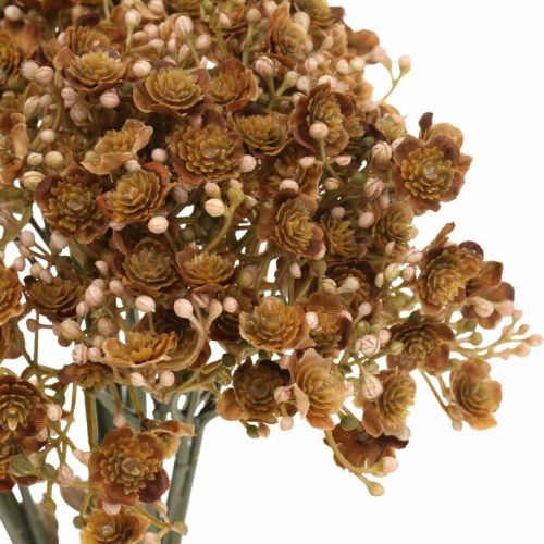 Artículo Gypsophila marrón artificial para ramo de otoño 29,5cm 18p