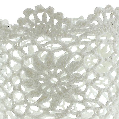 Artículo Maceta de crochet blanco Ø14cm H12.5cm