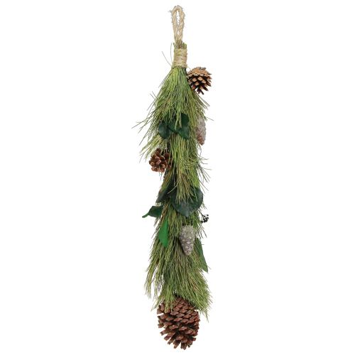 Artículo Decoración colgante Piñas navideñas de pino y eucalipto L60cm