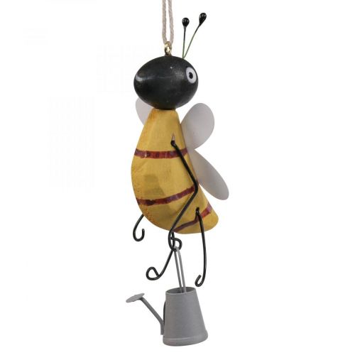 Floristik24 Decoración colgante ventana decoración abeja madera metal decoración figura 10cm 4pcs