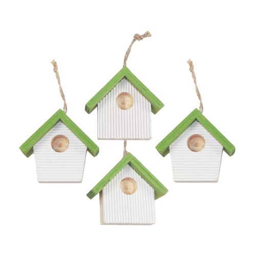 Decoración colgante decoración de primavera decoración de casita para pájaros caja nido 6,5 cm 8 piezas