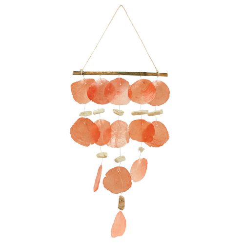 Artículo Decoración colgante Maritim Capiz conchas madera flotante 28x66cm