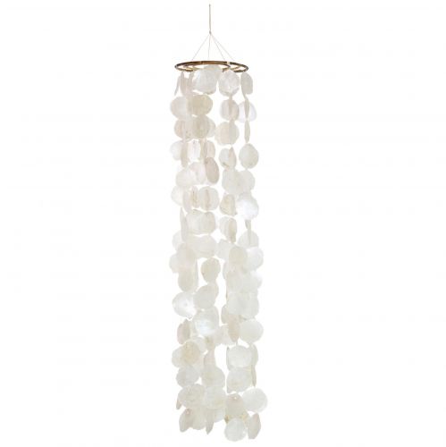 Floristik24 Decoración colgante conchas decoración campana de viento Capiz Ø29cm 185cm