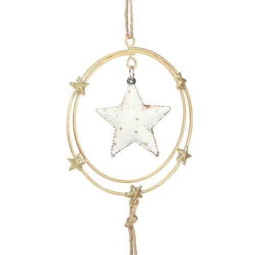 Artículo Decoración colgante Adornos para árboles de Navidad estrella H38cm 3 piezas