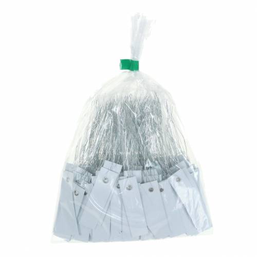Floristik24 Etiquetas colgantes blancas 20mm x 80mm 250uds