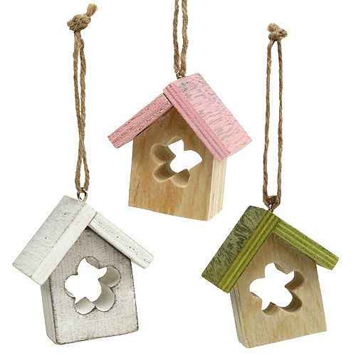 Floristik24 Percha decoración casa madera 5,5cm x 4cm x 6cm 6pcs