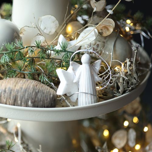 Colgante de ángel decorativo para colgar en el árbol de Navidad, 8 cm, 4 unidades | Floristik24.es
