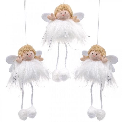 Floristik24 Colgante ángel, adorno navideño para colgar H12cm 4pcs