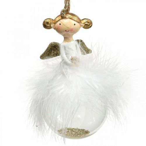 Floristik24 Bola de navidad angel decoraciones para arbol de navidad H11.5cm Ø6cm