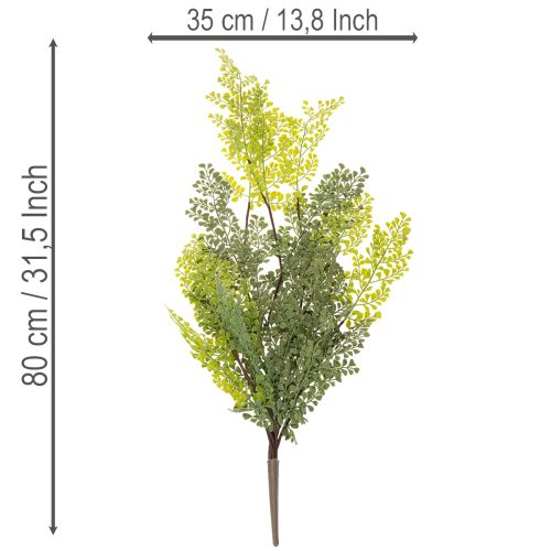 Rama de helecho artificial, delicada, para jarrón, 80 cm. | Floristik24.es