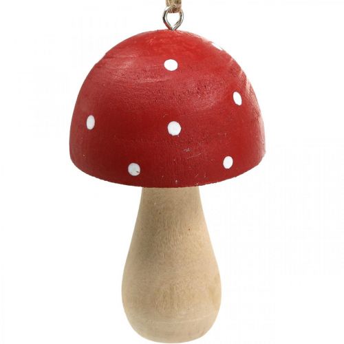 Floristik24 Setas decorativas de agárico de mosca setas de madera para colgar H8.5cm 6pcs