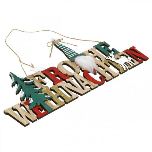 Artículo Letras de madera Feliz Navidad puerta decoración Navidad