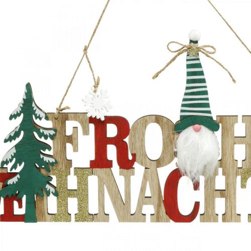 Artículo Letras de madera Feliz Navidad puerta decoración Navidad