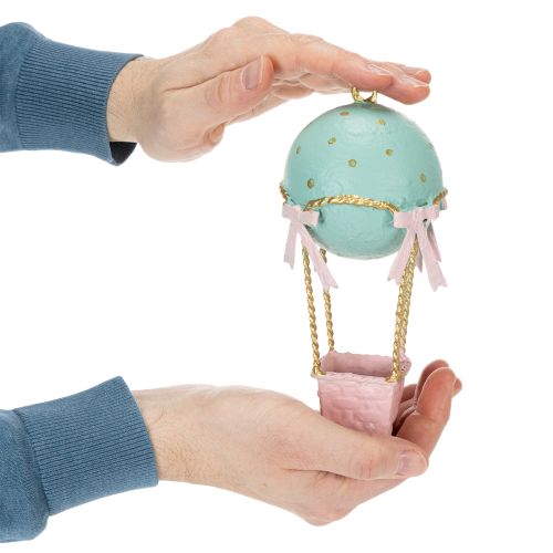 Artículo Globo decorativo, globo aerostático como idea de regalo original o elemento decorativo para el hogar, 19 cm