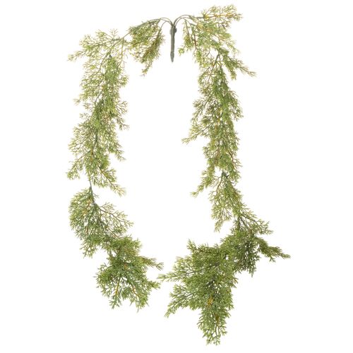 Guirnalda decorativa de ramas de coníferas para mesa y ventana, 115 cm. | Floristik24.es