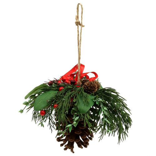 Floristik24 Colgante de Navidad con conos y bayas 16cm