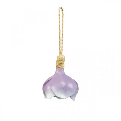 Floristik24 Percha decorativa lirio de los valles morado blanco Ø4cm H6cm 6 piezas