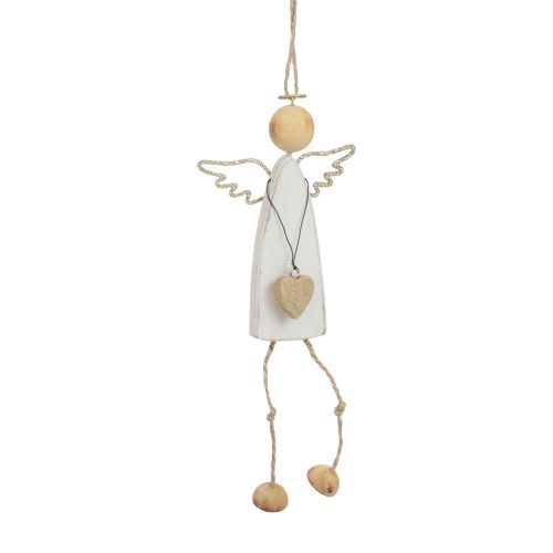 Colgante de ángel decoración navideña para colgar H22cm 3ud