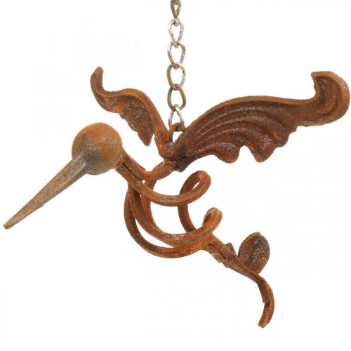 Floristik24 Colibrí decoración jardín pátina metal pájaro para colgar 24×19cm