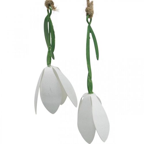 Floristik24 Rama decorativa con flores, primavera, campanillas para colgar, flores de metal L48cm W90cm