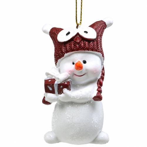 Floristik24 Decoraciones para árboles de navidad muñeco de nieve para colgar 8cm 4pcs