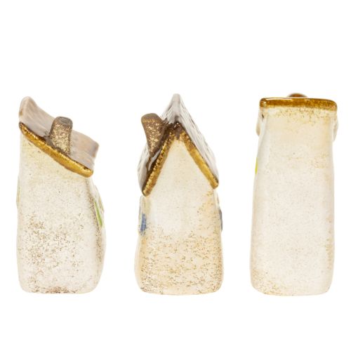 Artículo Decoración de cerámica para interiores y macetas. Ideal como regalo. 10 cm (3 piezas).