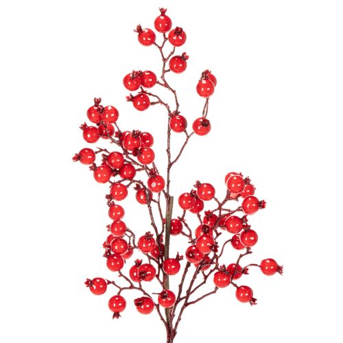 Rama artificial de rosa mosqueta con bayas brillantes, 62 cm. comprar | Floristik24.es